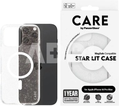 CARE Flagship Case | Back cover | Apple | iPhone 16 Pro Max | Recycled plastic | White | Urban Combat Star Lit with MagSafe