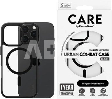 CARE Flagship Case | Back cover | Apple | iPhone 16 PRO | Recycled plastic | Black | MagSafe