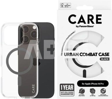 CARE Flagship Case | Back cover | Apple | iPhone 16 PRO | Recycled plastic | Black | MagSafe