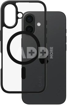 CARE Flagship Case | Back cover | Apple | iPhone 16 | Recycled plastic | Black | MagSafe