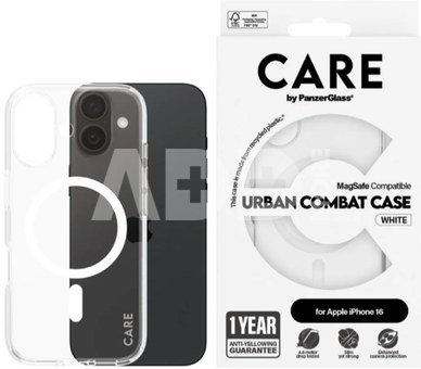CARE Flagship Case | Back cover | Apple | iPhone 16 | Recycled plastic | White | MagSafe