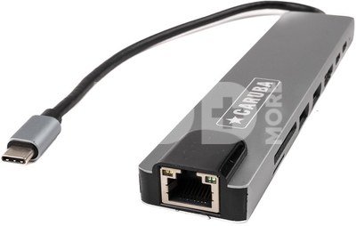 Caruba 8 in 1 USB C Hub met Ethernet