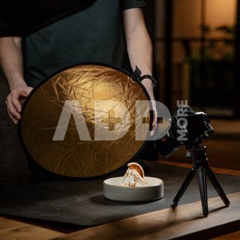 Caruba Reflectiescherm 2 in 1 Goud & Zilver 60cm