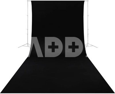 Caruba Wrinkle Resistant Backdrop 2,60 x 6 Meter Zwart