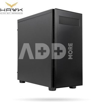 Case|CHIEFTEC|HAWK|MidiTower|Not included|ATX|MicroATX|MiniITX|Colour Black|AL-02B-OP
