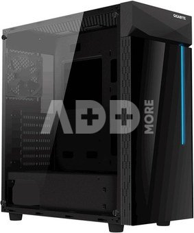 Case|GIGABYTE|C200 GLASS|MidiTower|Not included|ATX|MicroATX|MiniITX|Colour Black|GB-C200G