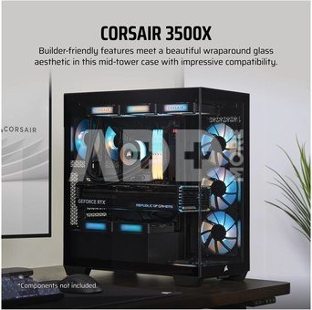 Corsair 3500X Mid-Tower PC Case, Black