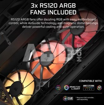 Corsair PC Case | 3200D RS ARGB | Smoke | Mid-Tower