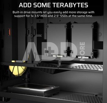 Corsair PC Case | 3200D RS ARGB | Smoke | Mid-Tower