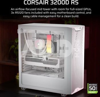 Corsair PC Case | 3200D RS | White | Mid-Tower