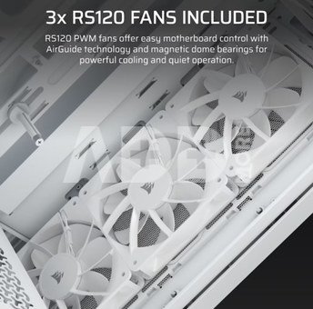 Corsair PC Case | 3200D RS | White | Mid-Tower
