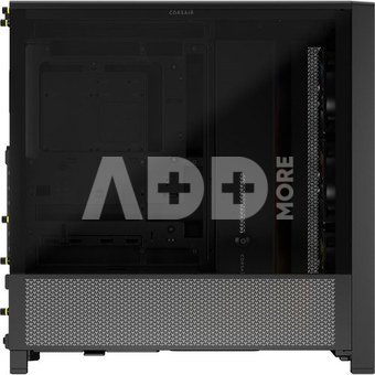 Corsair PC Case | Frame 4000D RS ARGB Modular | Black | Mid-Tower | Power supply included No