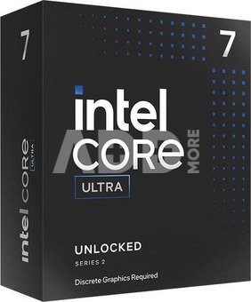 CPU|INTEL|Desktop|Core Ultra|U7-265KF|Arrow Lake|3900 MHz|Cores 20|30MB|Socket LGA1851|125 Watts|BOX|BX80768265KFSRQCU