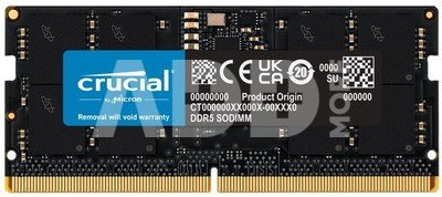 Crucial DDR5 SODIMM 16GB/4800 CL40 (16Gbit)