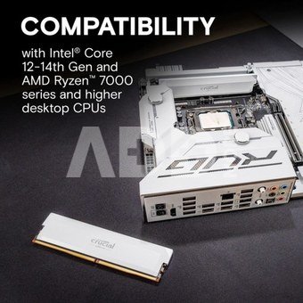 Crucial Memory DDR5 Pro OC 64/6400(2*32GB) CL40 white