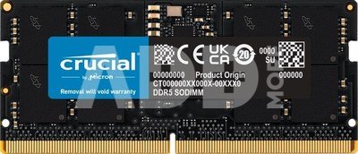 Crucial DDR5-5600 16GB SODIMM CL46 (16Gbit)