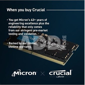 Crucial DDR5-5600 Kit 96GB 2x48GB SODIMM CL46 (16Gbit)