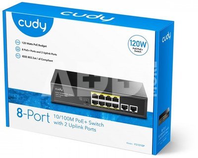 Cudy Switch FS1010P 8xFE PoE+ 120W