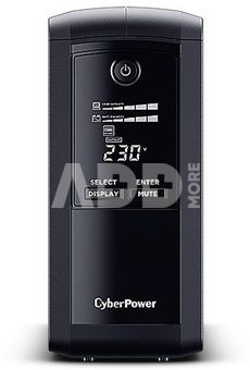 CyberPower UPS VP700EILCD 700VA/390W AVR/USB/LCD/6xIEC