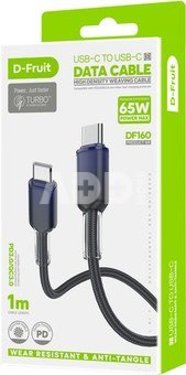 D-Fruit cable USB-C - USB-C DF160 1m, dark blue