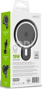 D-Fruit phone car mount + wireless charger Magnetic 15W (DF109)
