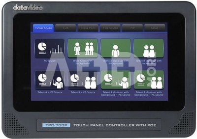 DATAVIDEO TPC-700P MULTIFUNCTIONAL TOUCHPANEL WITH POE