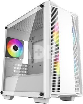 Deepcool ARGB Micro-ATX CASE CC360 White, Mini-ITX / Micro-ATX, 4, Power supply included No, 1x USB3.0, 1x USB2.0, 1x Audio, ABS+SPCC+Tempered Glass, 1&times;120mm