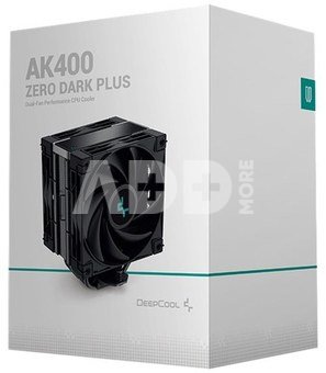 Deepcool | CPU Air Cooler | AK400 | Zero Dark Plus | Intel, AMD