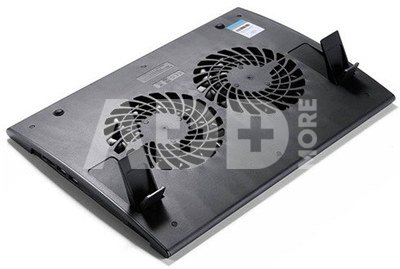 Deepcool | Laptop cooler Wind Pal FS , slim, portabel , highe performance, two 140mm fans, 2 xUSB Hub, up tp 17" | 382x262x46mm mm | 922g g