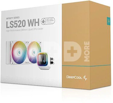 Deepcool | LS520 A-RGB | CPU Liquid Cooler | White | Intel, AMD