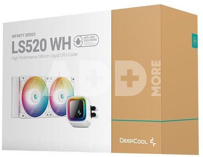 Deepcool | LS520 A-RGB | CPU Liquid Cooler | White | Intel, AMD