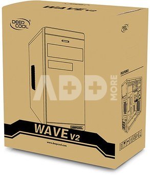 Deepcool Wave V2 Black, Micro ATX, Power supply included No