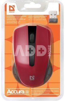 Defender OPTICAL MOUSE ACCURA MM-935 RF RED