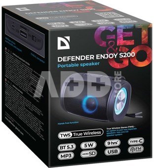 Defender Speaker Bluetooth Ejoy S200 TWS 2.0 black