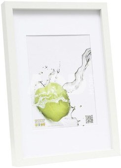 Deknudt S40AK1 P1 white 15x20 Wooden Frame with Passepartout