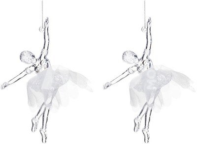 Dekoracija Balerina 2 vnt. plastik. 15x11x3 cm 146116 KLD