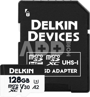 Delkin microSDXC Trail Cam Hyperspeed R195/W160 (V30) 128GB