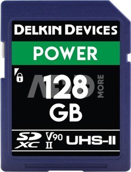 DELKIN 128GB SDXC UHS-II, CINEMA SD (U3/V90)