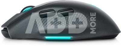 Dell Gaming Mouse AW620M Wired/Wireless, Dark Side of the Moon, Alienware Wireless Gaming Mouse