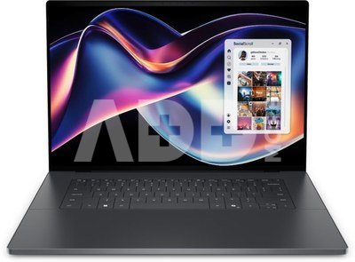Dell XPS 16 DA16260 | Graphite | 16 " | OLED | Touchscreen | 3.2K | Intel Core Ultra X7 | 358H | 64 GB | LPDDR5x | Solid-state drive capacity 1000 GB | Intel Arc Graphics | Windows 11 Pro | Keyboard language English | Keyboard backlit | Warranty 36 month(s) | Battery warranty 12 month(s)