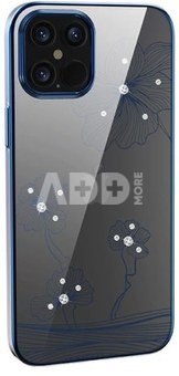 "Crystal Flora Case iPhone 12/ 12 Pro" Blue