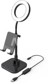 DIGIPOWER SUCCESS PHONE HOLDER WITH 6" RING LIGHT