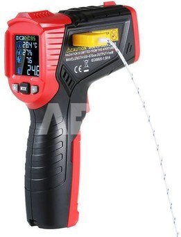 Digit&aacute;ln&iacute; laserov&yacute; pyrometr Habotest HT651D, měřič vlhkosti