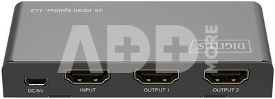 Digitus 4K HDMI Splitter, 1x2 | DS-55336 | Black