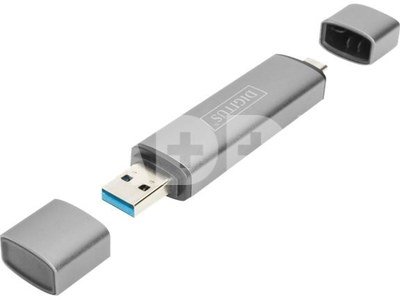 DIGITUS Combo Card Reader Hub USB-C / USB 3.0
