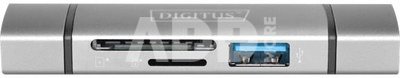 DIGITUS Combo Card Reader Hub USB-C / USB 3.0