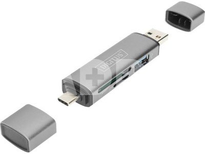 DIGITUS Combo Card Reader Hub USB-C / USB 3.0