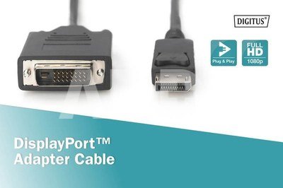 Digitus Displayport1.1a Cable 2m DP/DVI-D(24+1) M/M