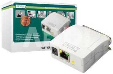 Digitus | Fast Ethernet Print Server, 1-Port 1x RJ45, 1x DB-36-pin male Centronics | DN-13001-1 | White