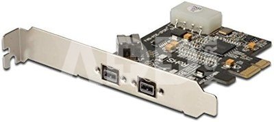 Digitus, PCI Express card 2x FireWire B External, 1x 9-Pin Intern 800MBPs,